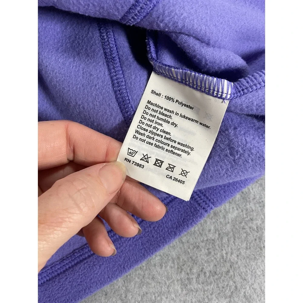 Helly Hansen Womens Polartec Quarter Zip Fleece Pullover Purple Size L 2248